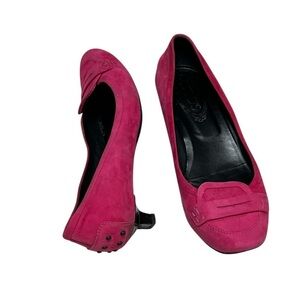 TODS Suede Leather Heels